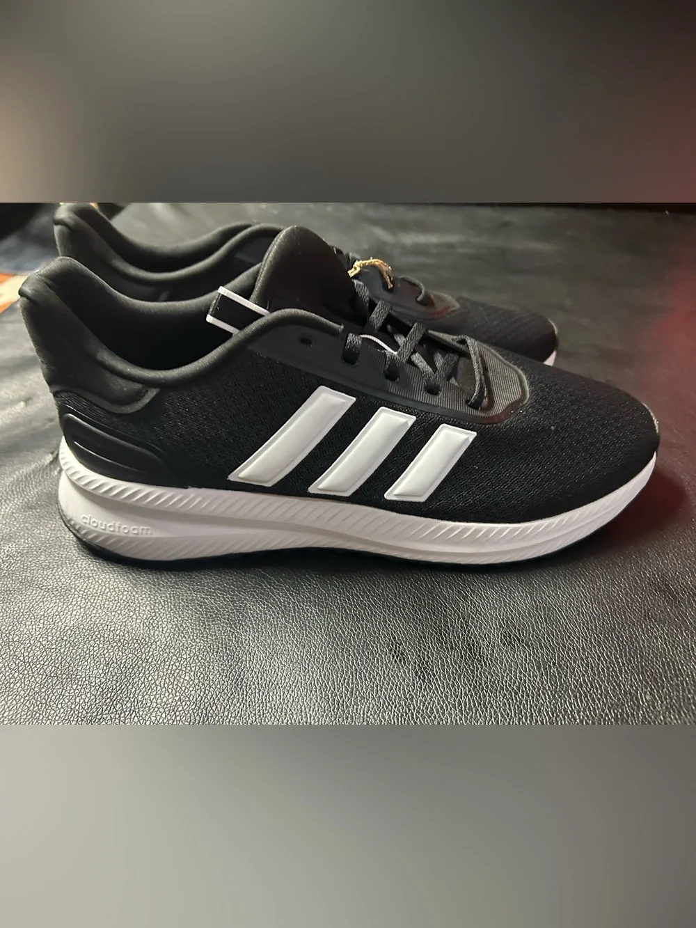 adidas Black and White Running Sneakers